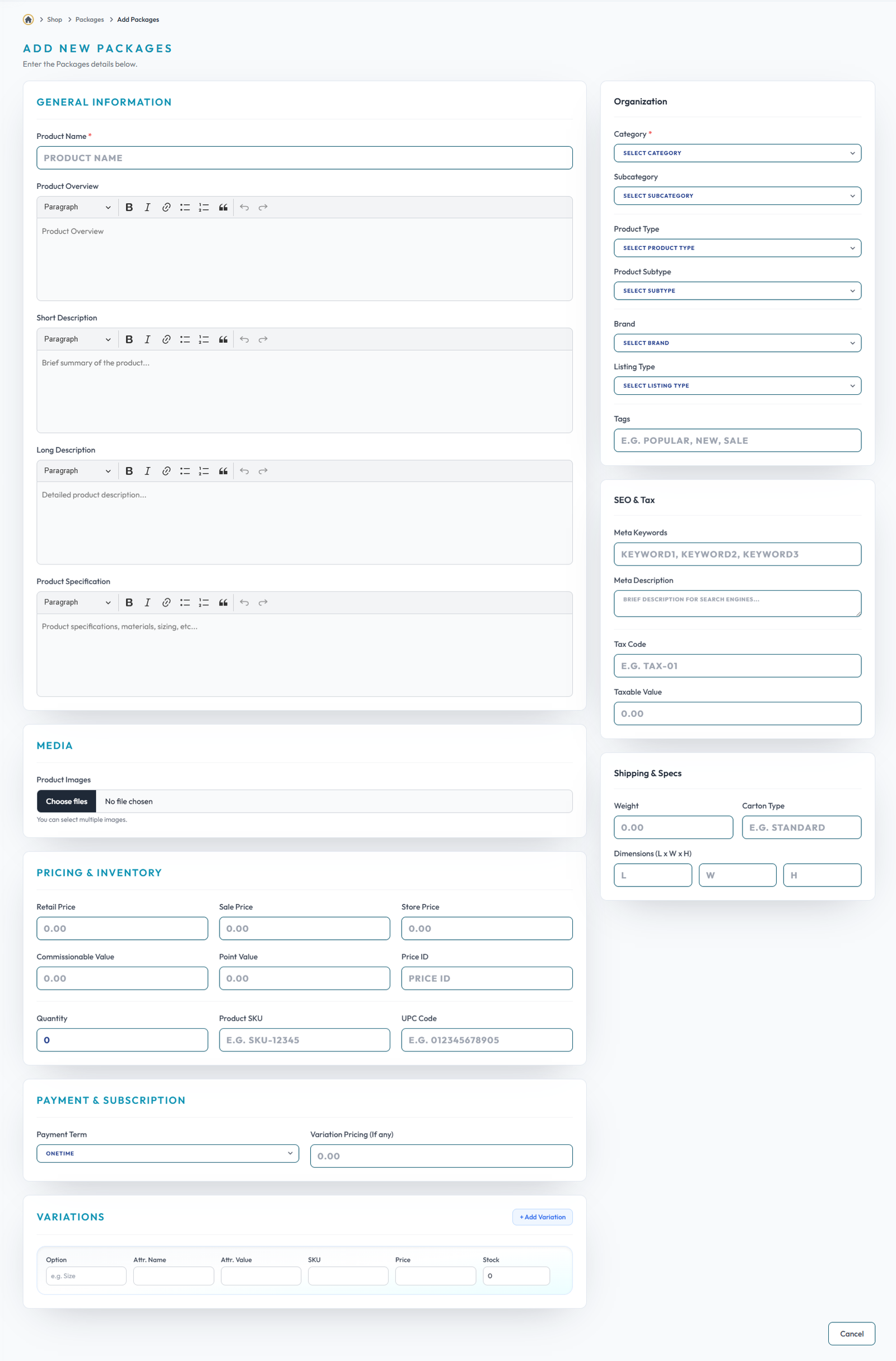 Add Packages